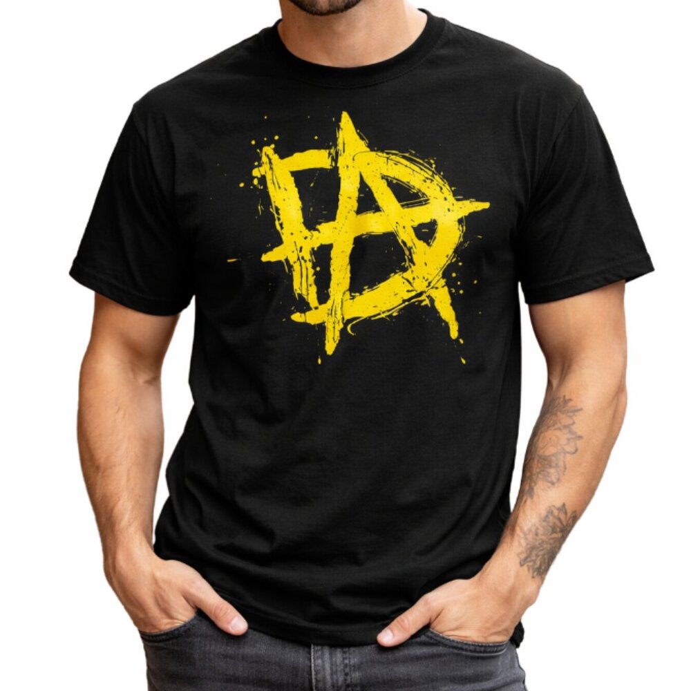 WWE Ripple Junction Dean Ambrose Logo Men's Large Black T-Shirt